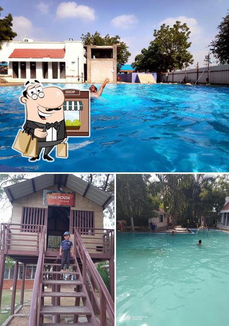 Enjoy the view outside 7 Rivers Restaurant Amusement Park