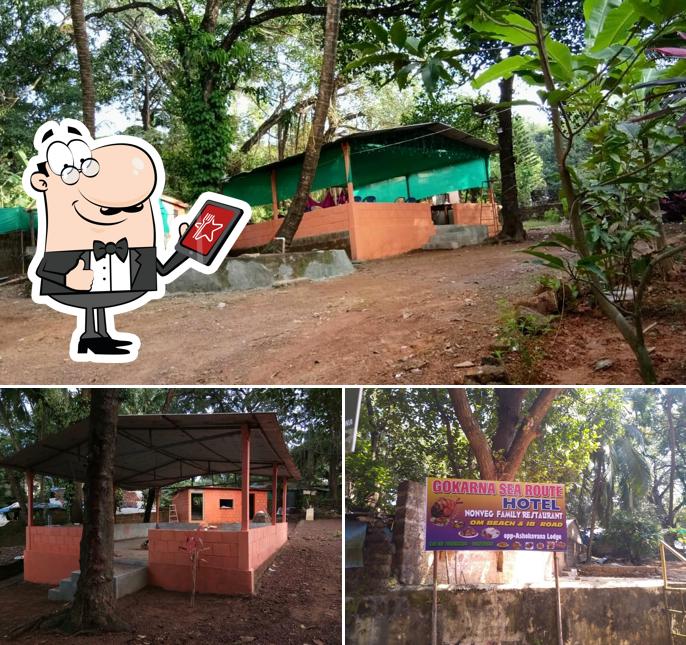 The exterior of HOTEL GOKARNA SEA ROUTE FISH CORNER