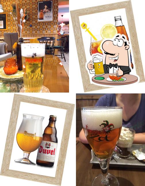 Profitez un verre de bière blonde ou brune