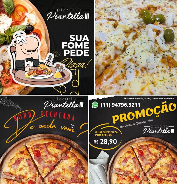 Escolha pizza no Pizzaria Piantella