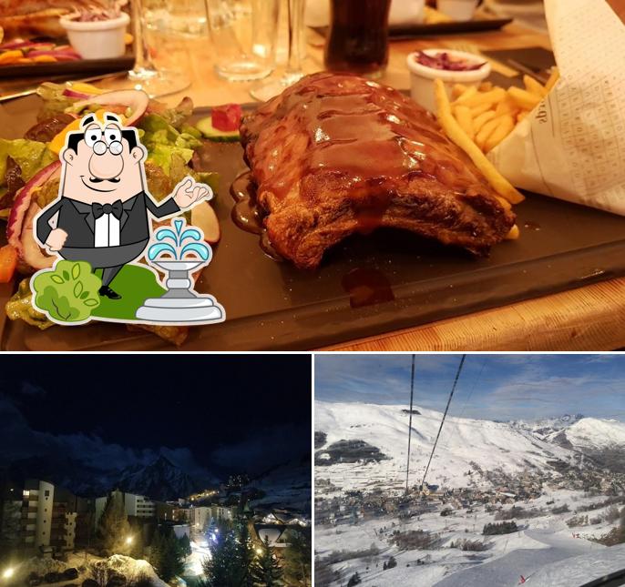 L’image de la extérieur et nourriture de Saloon deux alpes’s