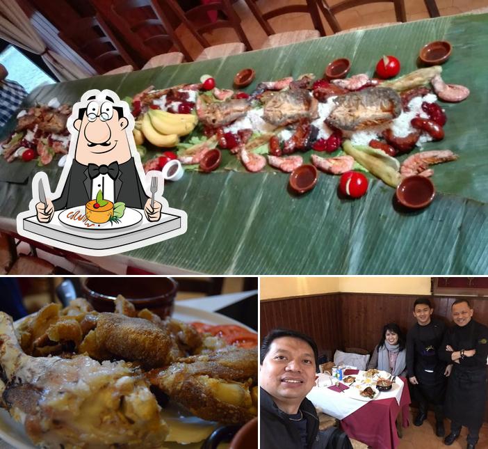 Tra le varie cose da Manila Restaurant (cucina filippina) si possono trovare la cibo e interni