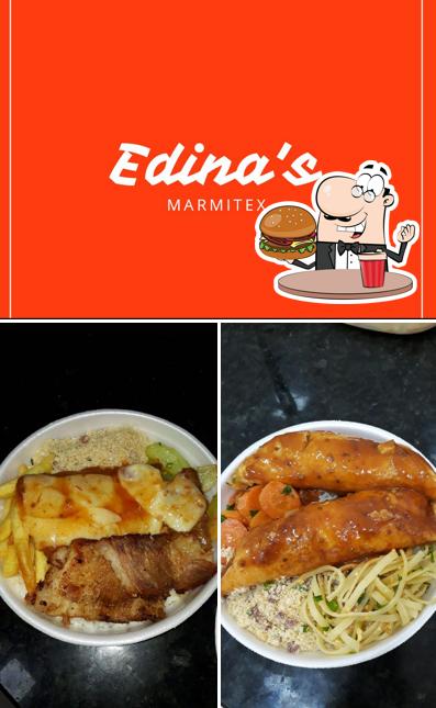 Experimente um hambúrguer no Edina's Marmitex