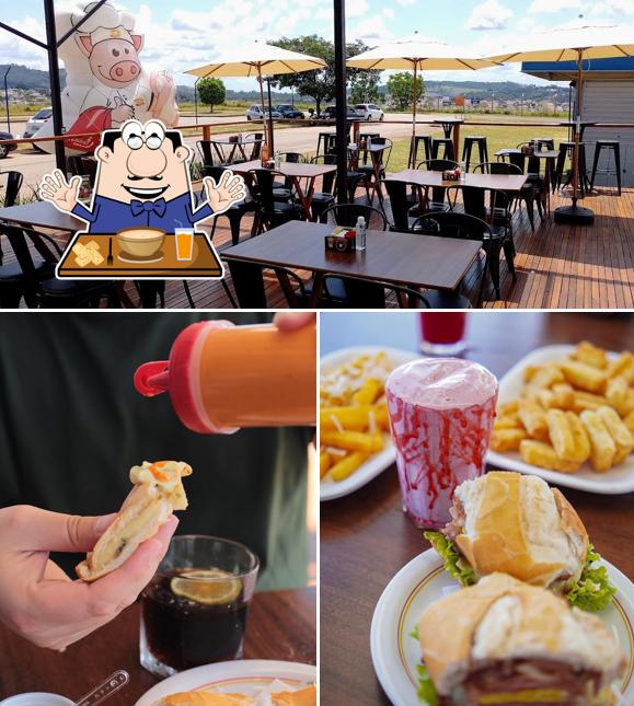 Confira a imagem mostrando comida e interior no Rosário Aeroporto