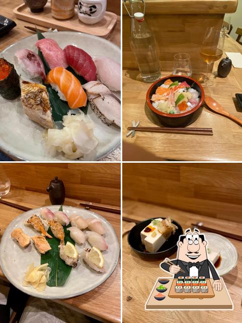 Les sushi sont disponibles à Totto Restaurant とっとレストラン