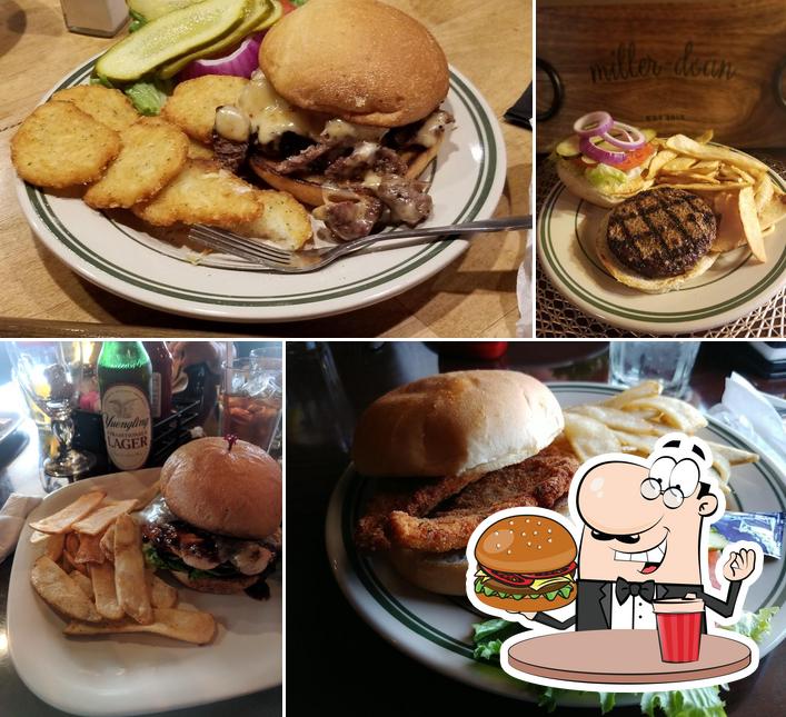 Order a burger at Miller-Doan Tavern