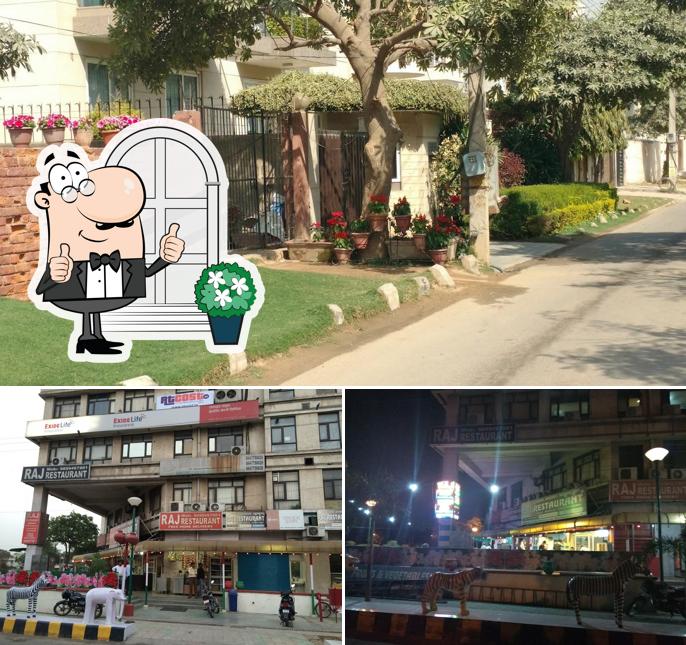 Enjoy the view at the outside area of Raj Restaurant