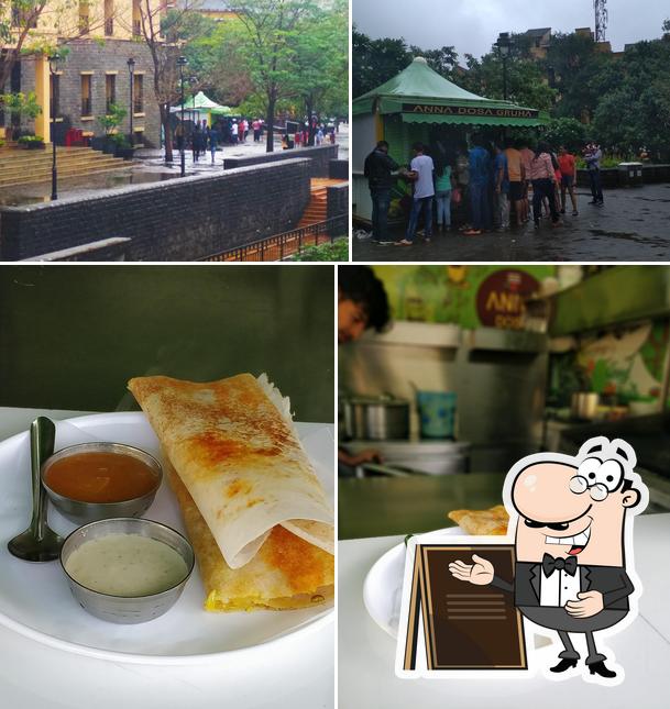 The image of Anna Dosa Gruha’s exterior and food