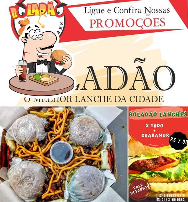 Delicie-se com um hambúrguer no Boladão Lanches Porto da Pedra