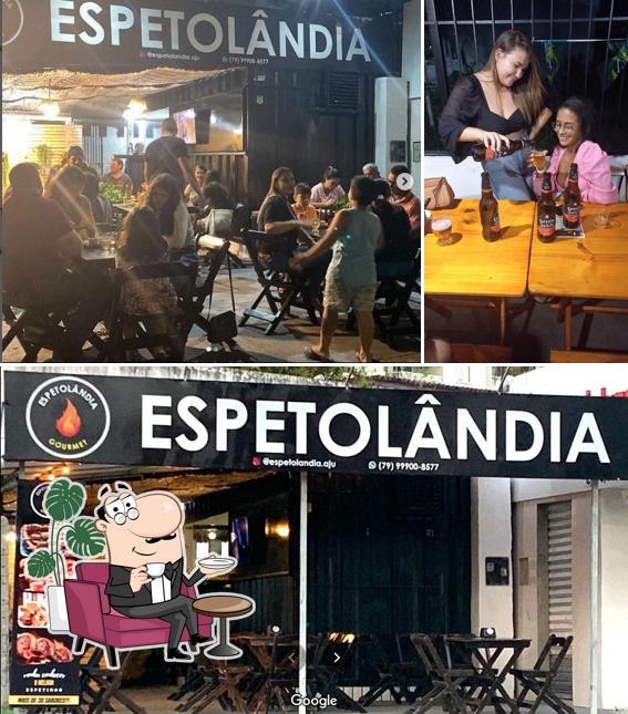 O interior do Espetolândia - Espetinho na brasa Aracaju
