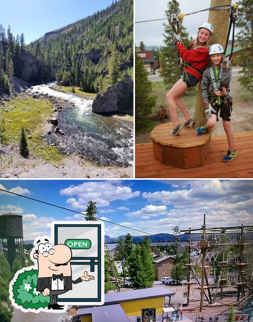 Yellowstone Aerial Adventures Zipline Adventure Park in West Yellowstone
