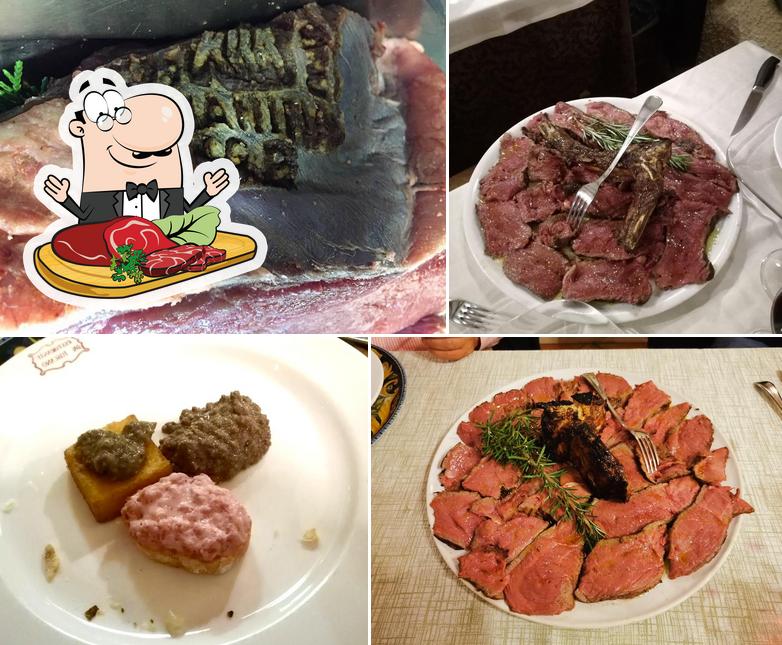 C'è un'ampia scelta di pasti per gli amanti della carne