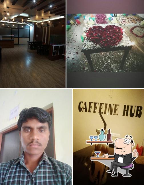 The interior of Cafe Caffeine Hub
