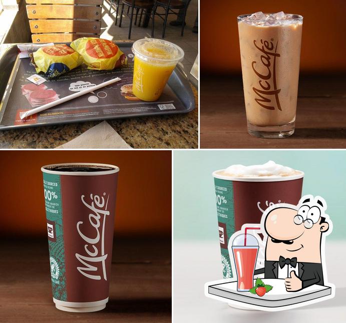 Enjoy a beverage at McDonald’s