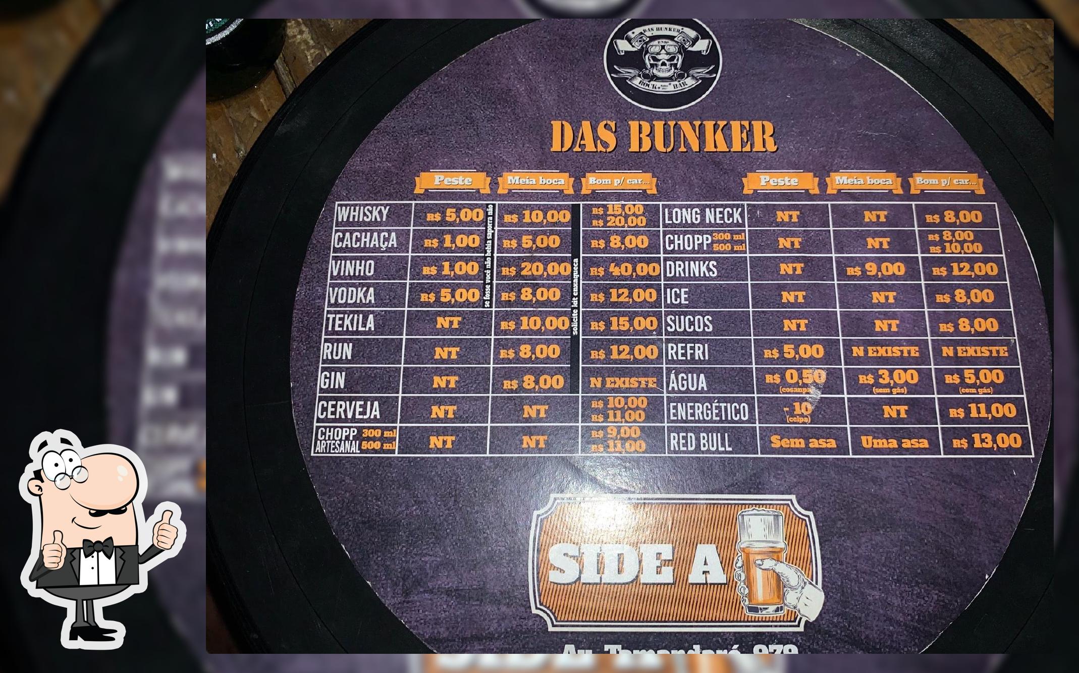 A representação visual da marca do Das Bunker Rock Bar
