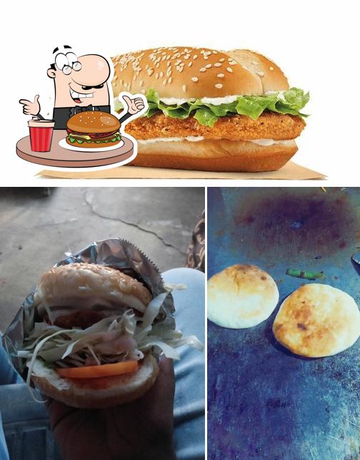 Get a burger at Chanderpal Fast Food