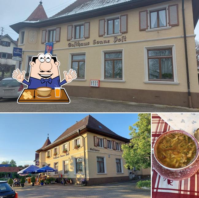 Еда в "Gasthaus Sonne-Post"