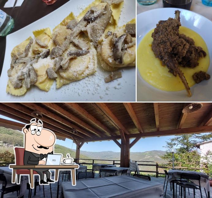 Gli interni di Osteria La Baccana