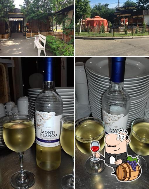 It’s nice to savour a glass of wine at Shashlychok