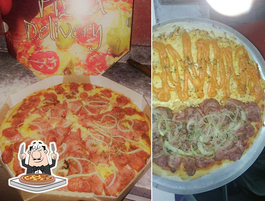 Peça diferentes tipos de pizza