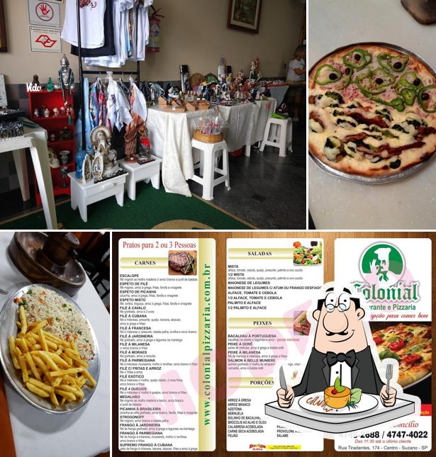 Food at Colonial Restaurante e Pizzaria