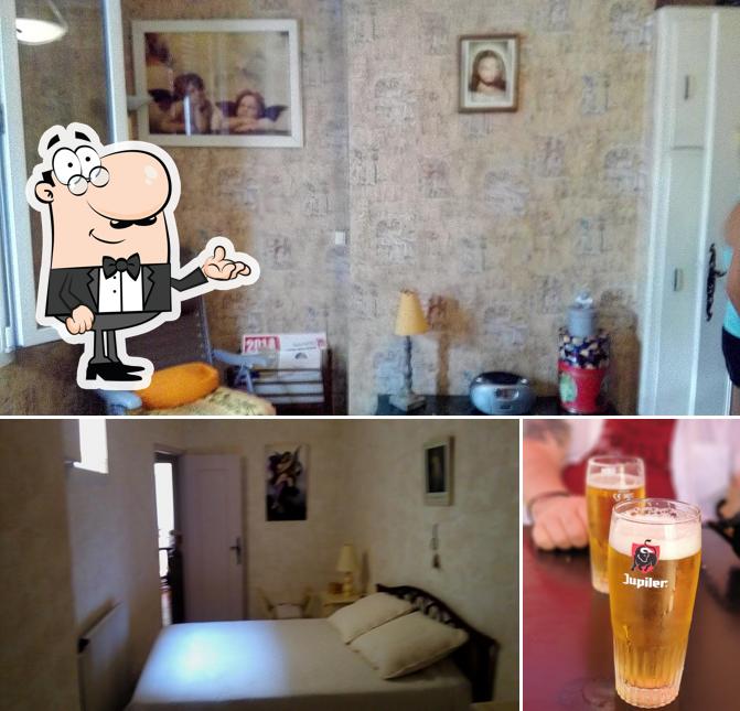 La intérieur et bière du restaurant