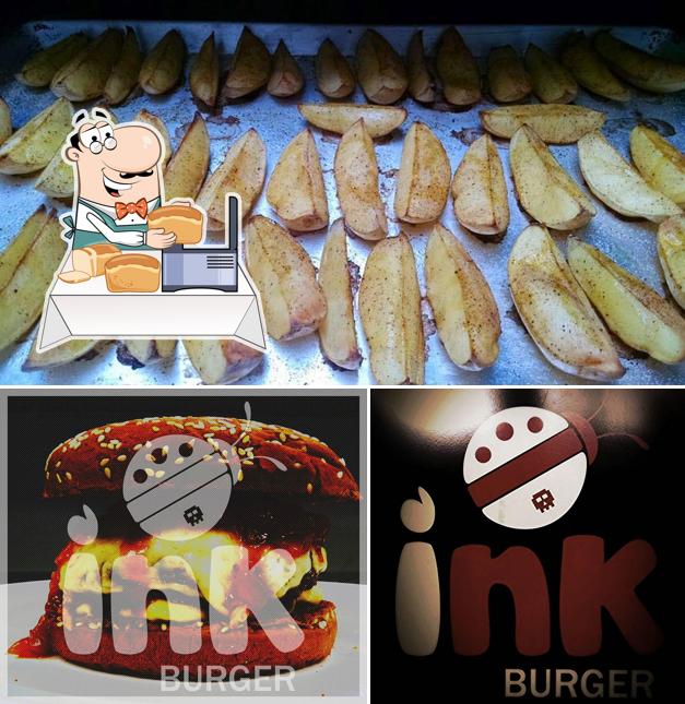 Pão-com-alho em Ink Burger