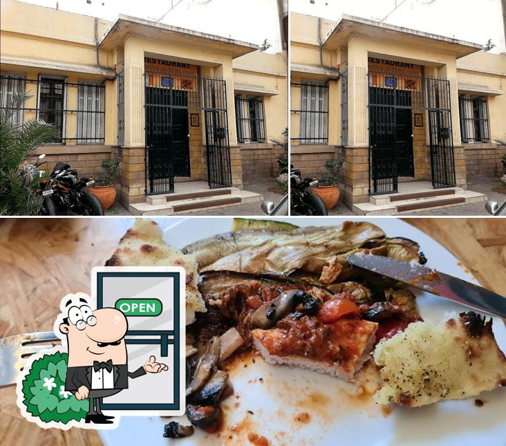 Check out the photo displaying exterior and food at Villa Massimo