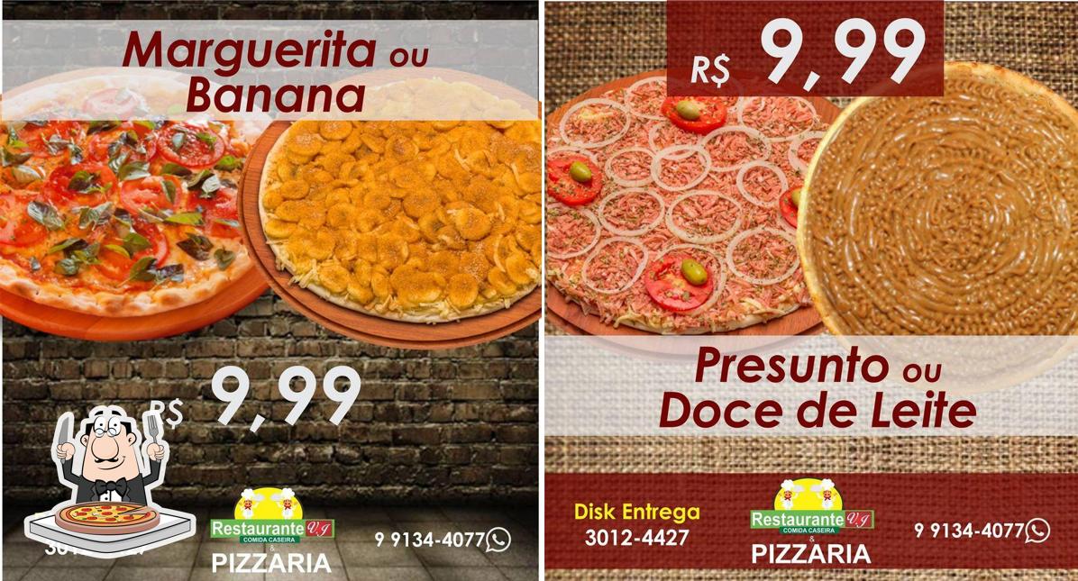 Escolha diferentes estilos de pizza