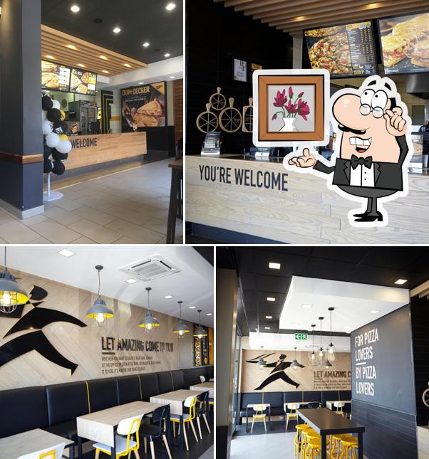 The interior of Debonairs Pizza