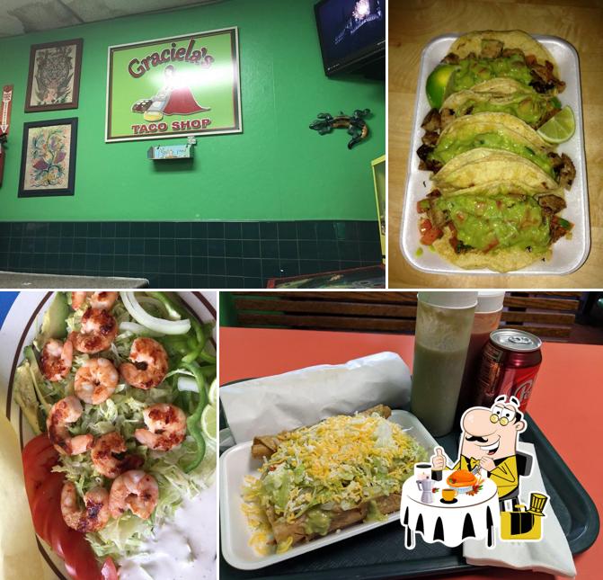 Platos en Graciela’s Taco Shop