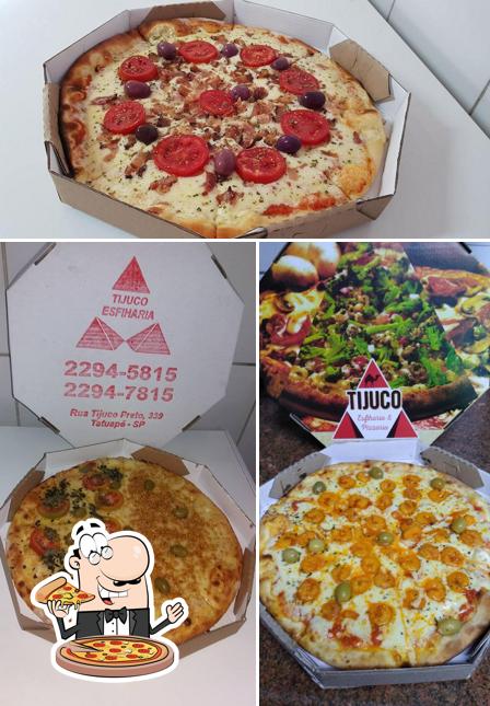 Peça pizza no Tijuco Esfiharia & Pizzaria