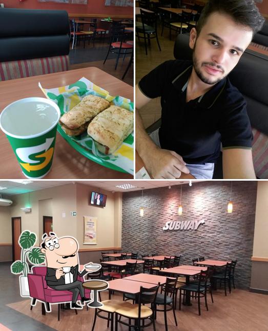 O interior do Subway