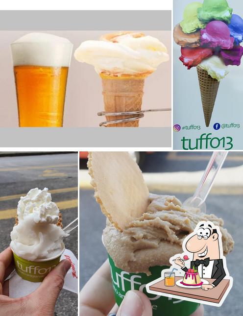 Tuffo 13 gelateria serve un'ampia gamma di dessert