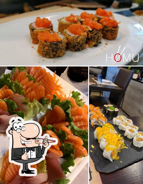 Scegli le diverse opzioni di sushi