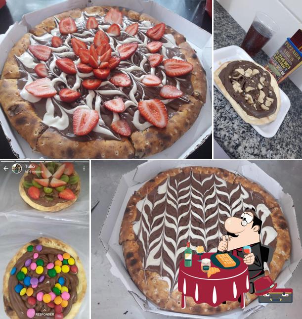 Lines Pizzaria oferece uma seleção de pratos doces