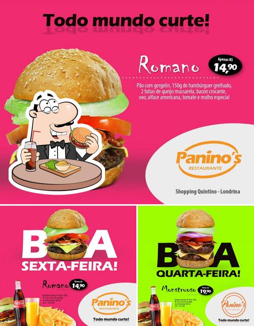 Hambúrguer em Panino’s Hamburgueria