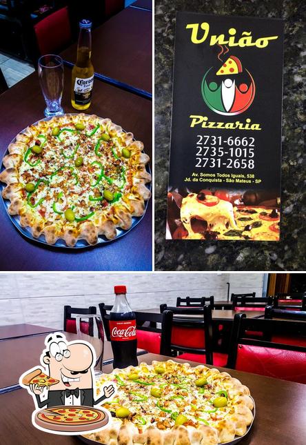 Escolha pizza no PIZZARIA UNIÃO - (Jd.da Conquista)