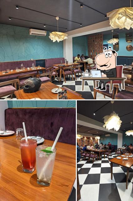 Take a seat at one of the tables at The KOI