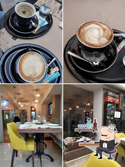 Observa las fotografías donde puedes ver interior y bebida en Z Café