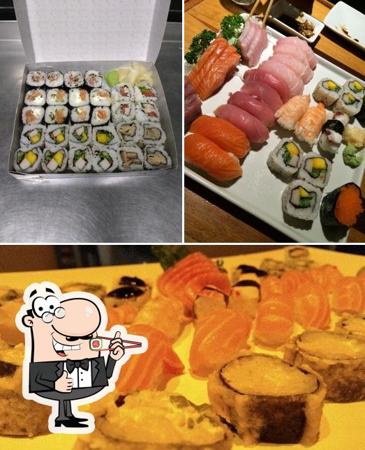 Prove diversas opções de sushi