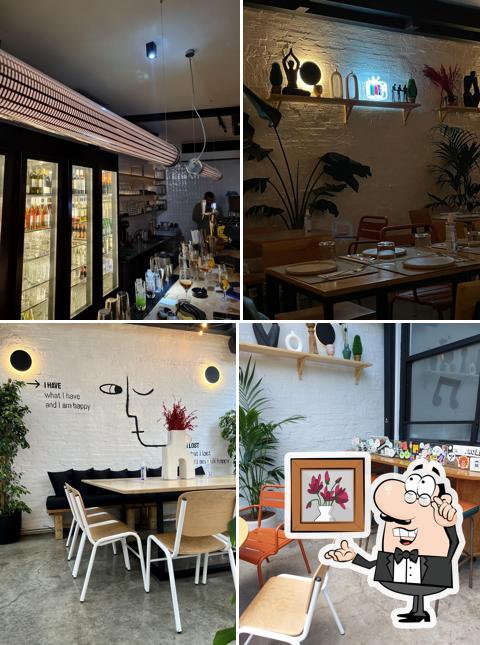 The interior of Enkelt Eatery Drinkery