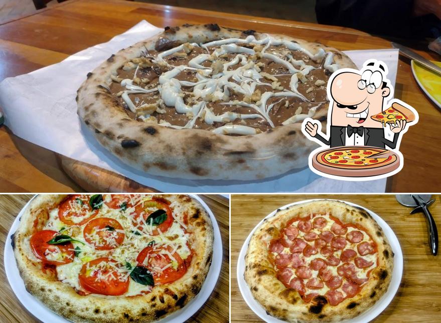 No Grano Duro Pizzaria, você pode desfrutar de pizza