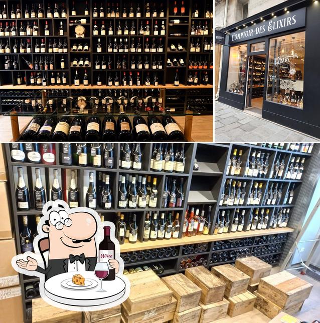 Il est fort sympathique de prendre un verre de vin à Comptoir des Elixirs