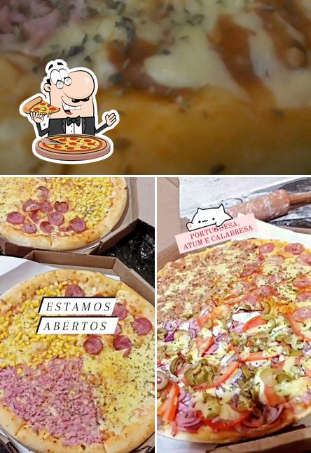 Escolha pizza no Léo Pizzaria' Piranga