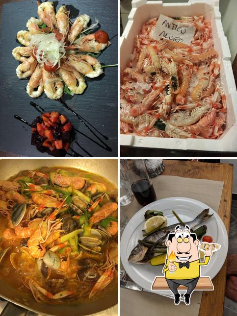 Les clients de L'Antico Moro peuvent prendre différents plats à base de fruits de mer
