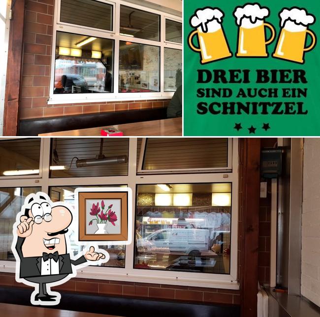 Внутреннее оформление и пиво в Peters Grillküche