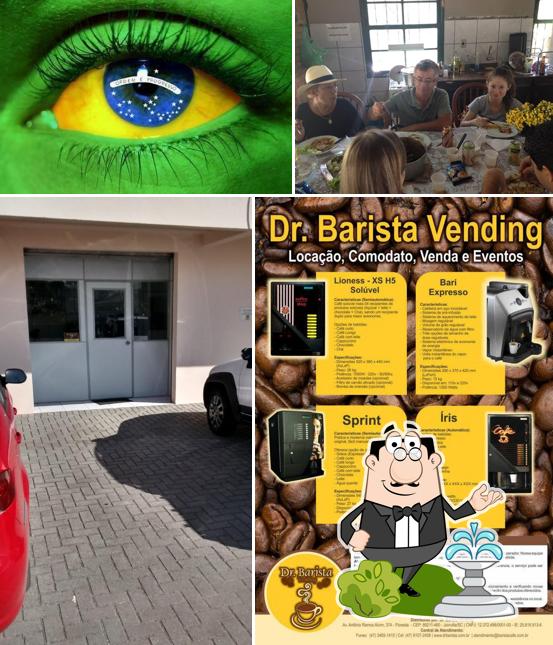 O exterior do Dr. Barista Vending