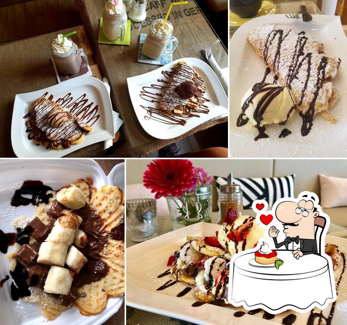 Double Coffee & Waffle bietet eine Vielfalt von Desserts 