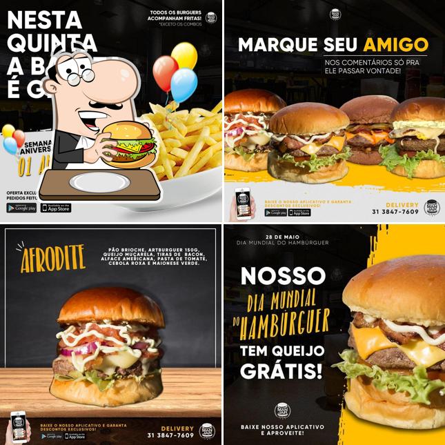 Os hambúrgueres do Manjar Art Burguer irão saciar diferentes gostos